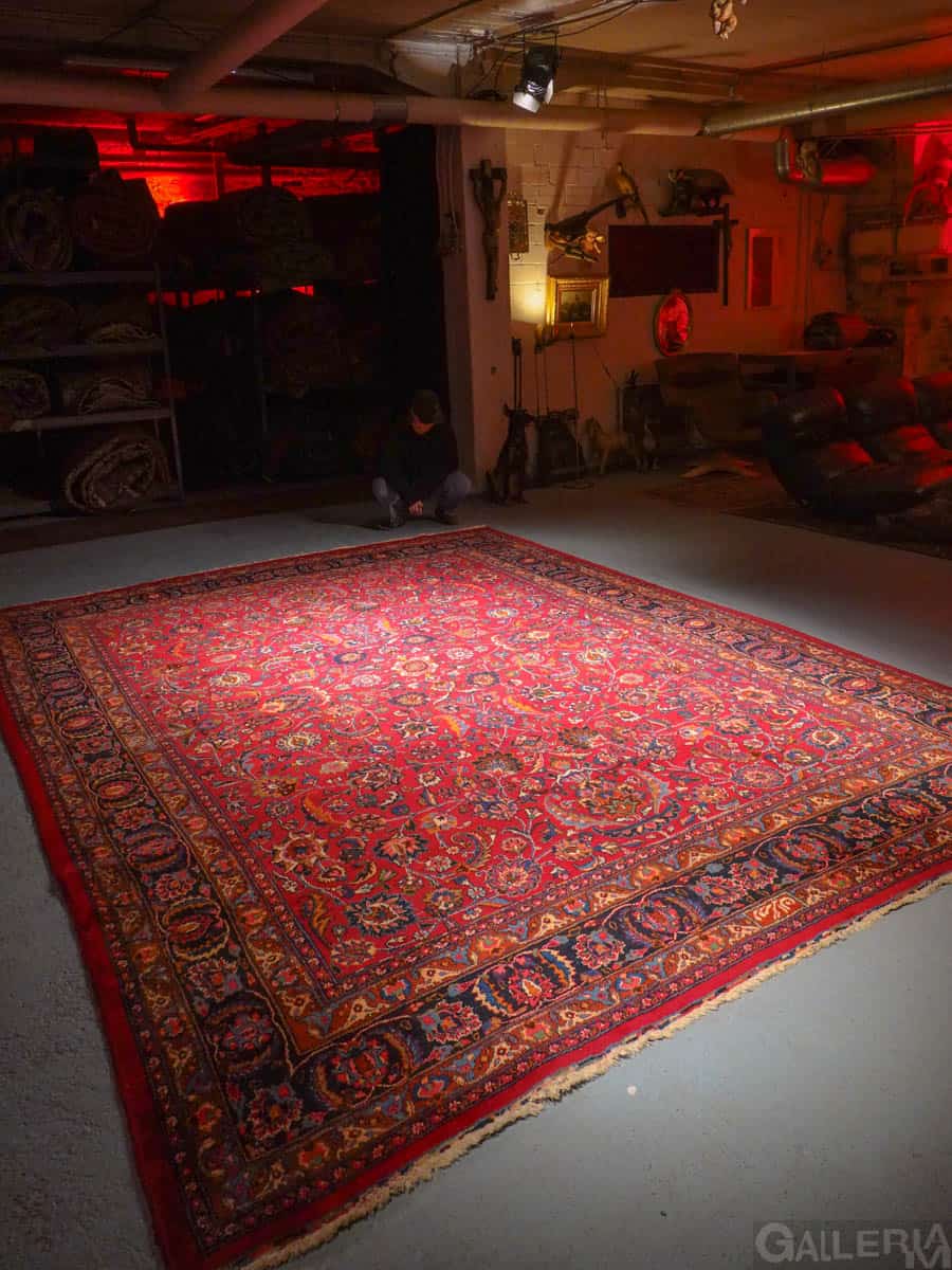 hehkuvan viininpunainen palatsikokoinen meshed – 400 x 300 cm