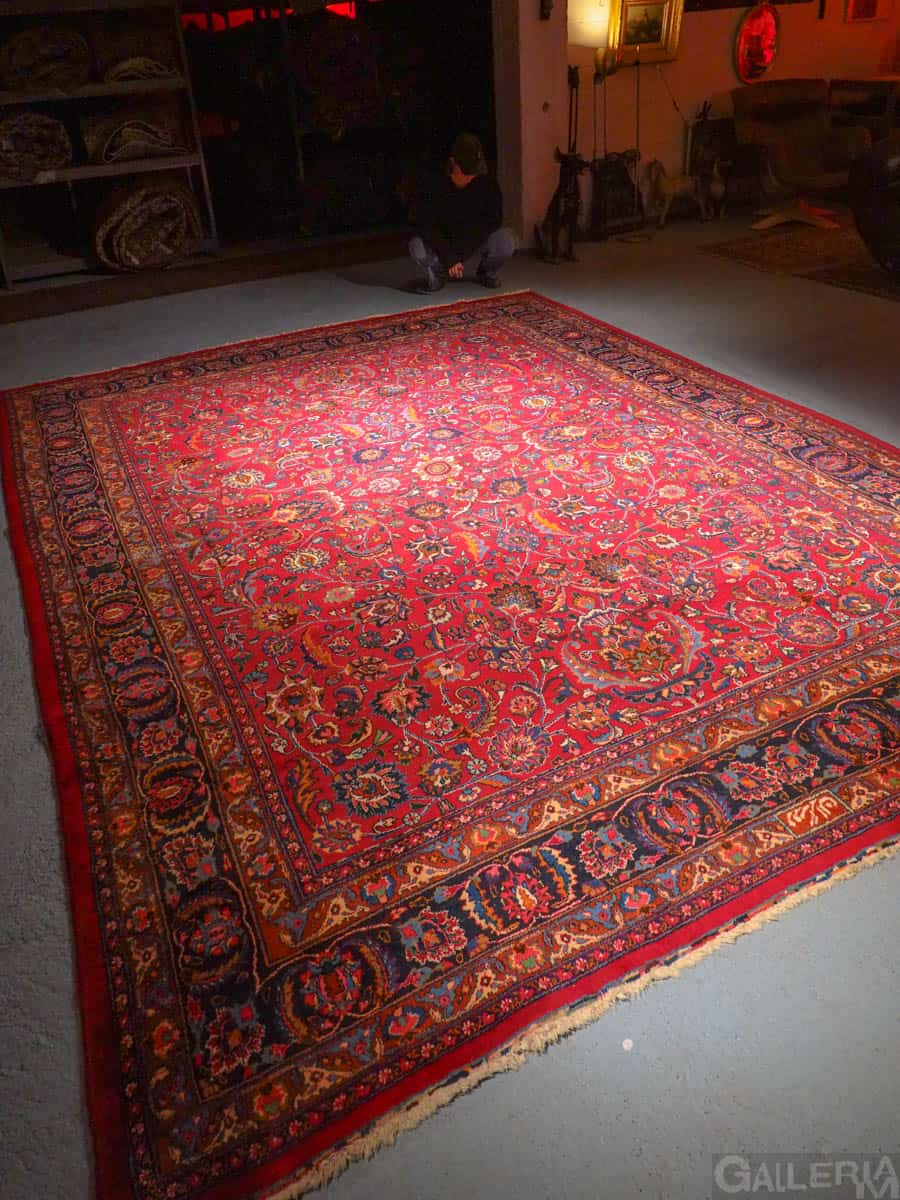 hehkuvan viininpunainen palatsikokoinen meshed – 400 x 300 cm
