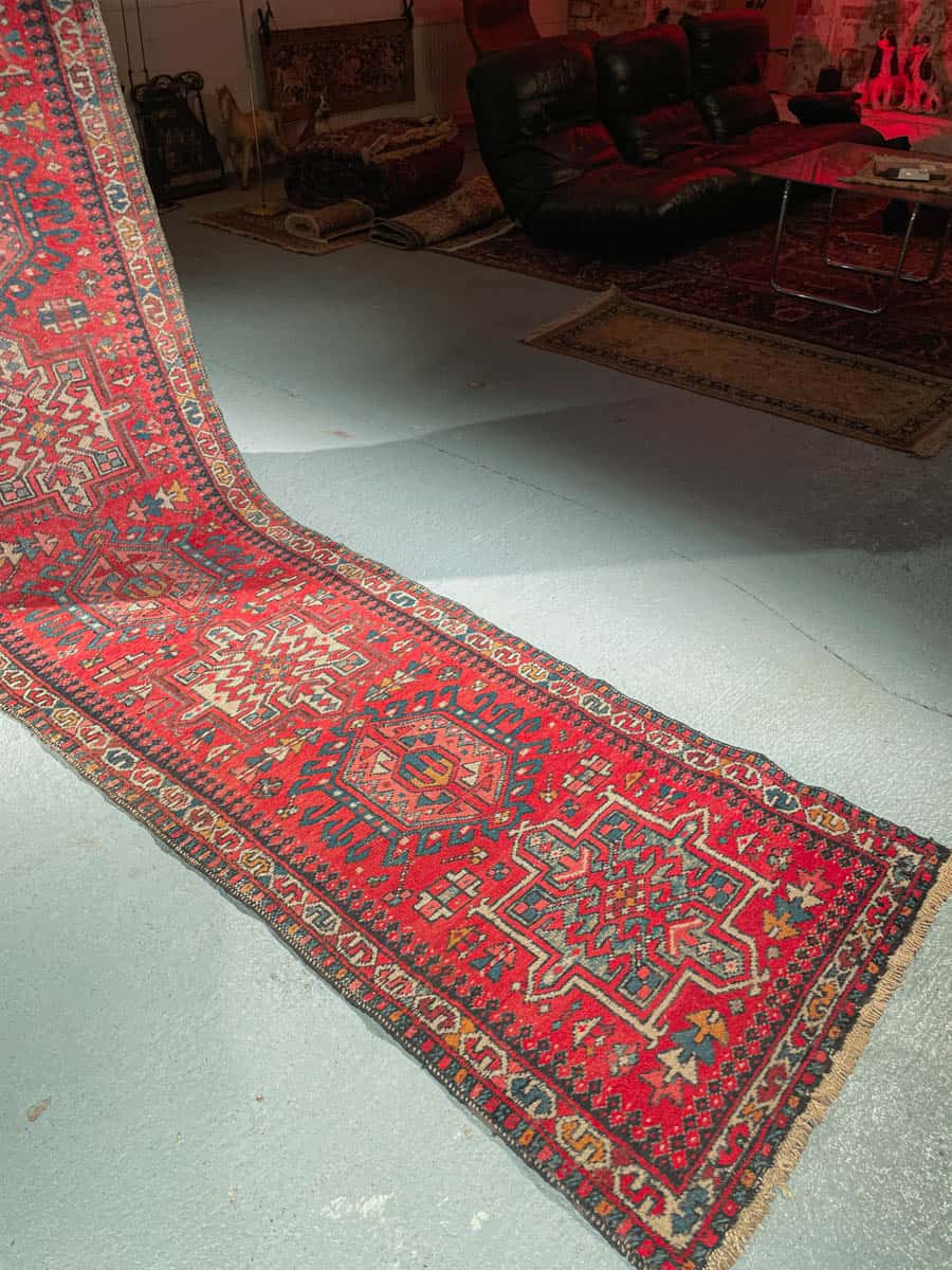 upea heriz käytävämatto 1960 luvulta – 330 x 85 cm (kopio)
