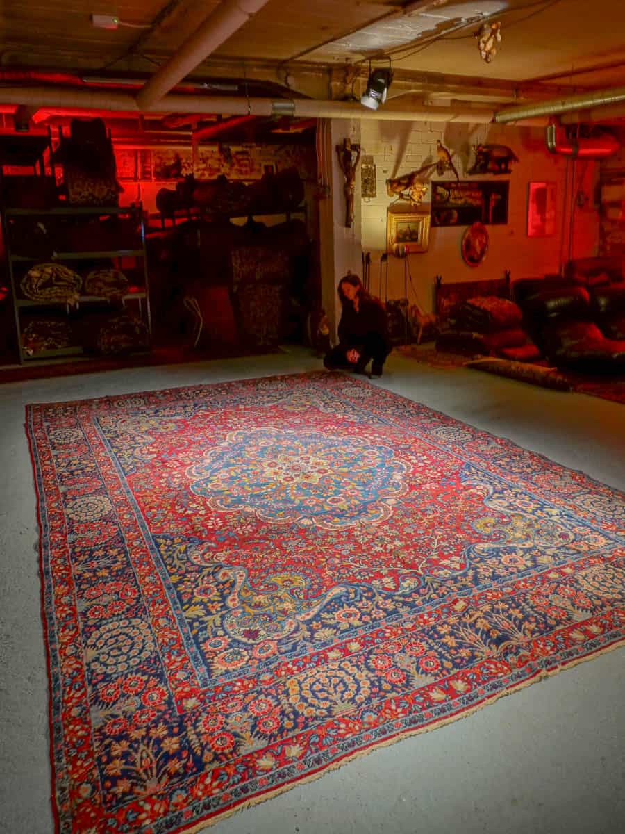 'palatsikokoinen kirman 1950 luvulta 445 x 300 cm
