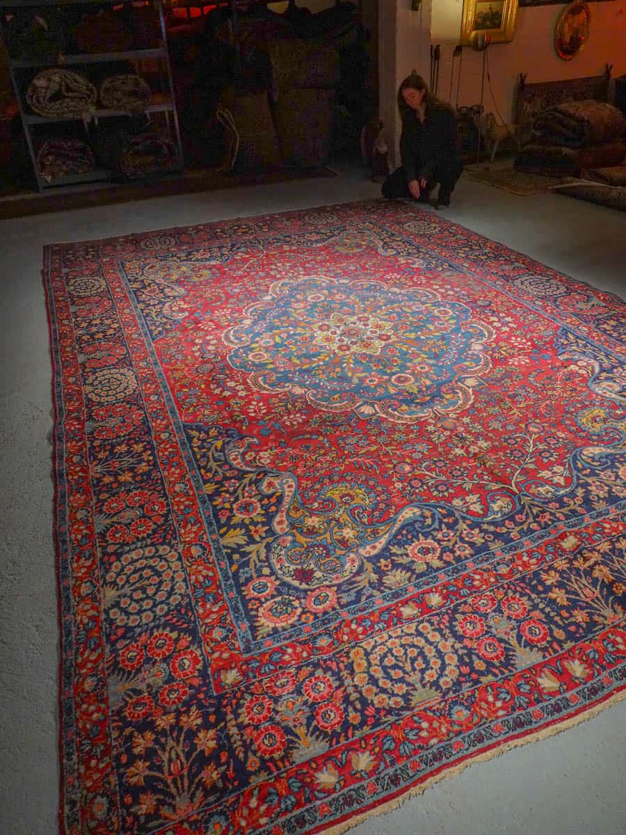 'palatsikokoinen kirman 1950 luvulta 445 x 300 cm