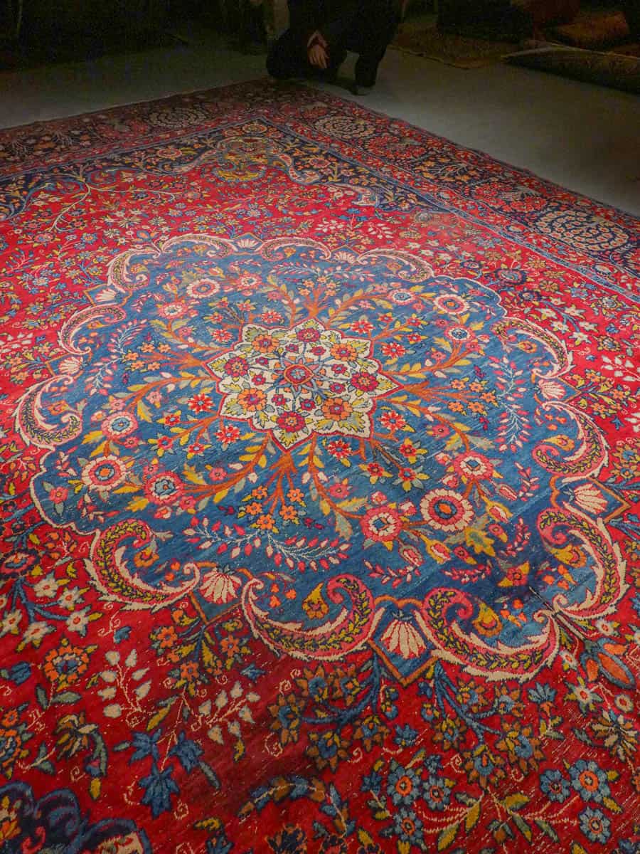 'palatsikokoinen kirman 1950 luvulta 445 x 300 cm