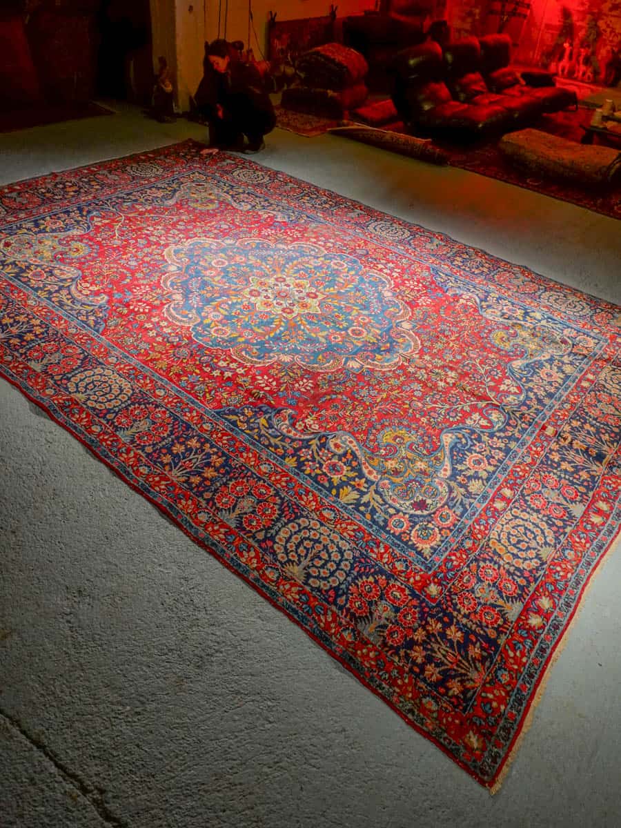 'palatsikokoinen kirman 1950 luvulta 445 x 300 cm