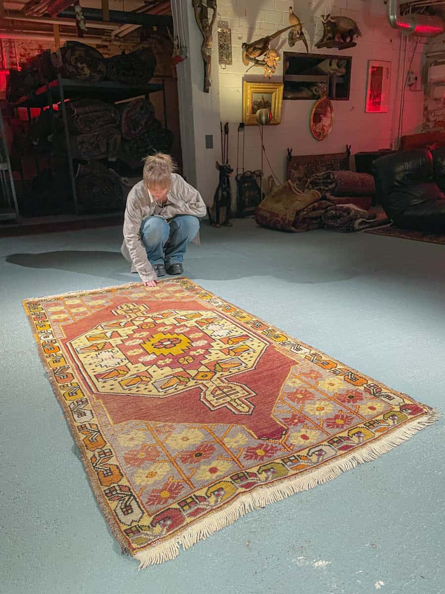 rauhallinen puoliantiikki oushak 215 x 110 cm