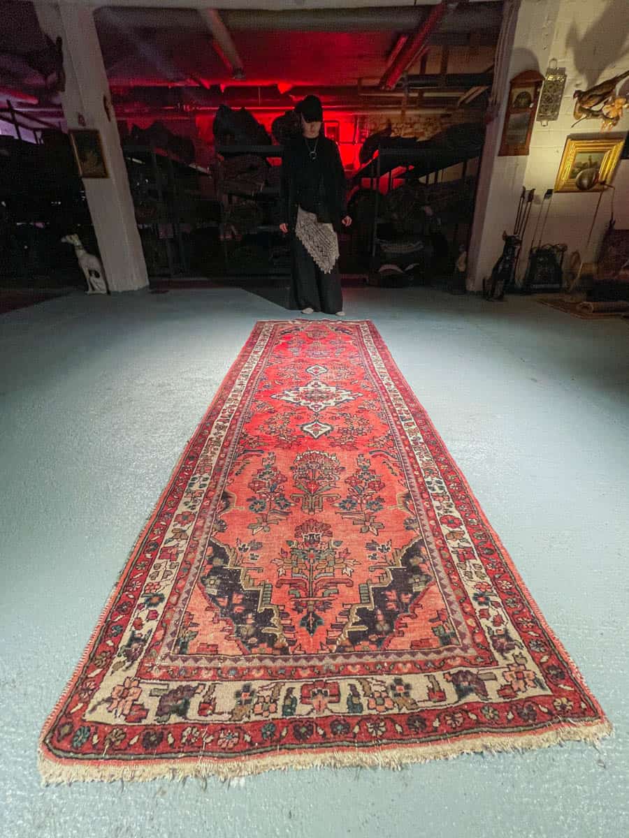 hehkeä hamadan käytävämatto – 310 x 105 cm