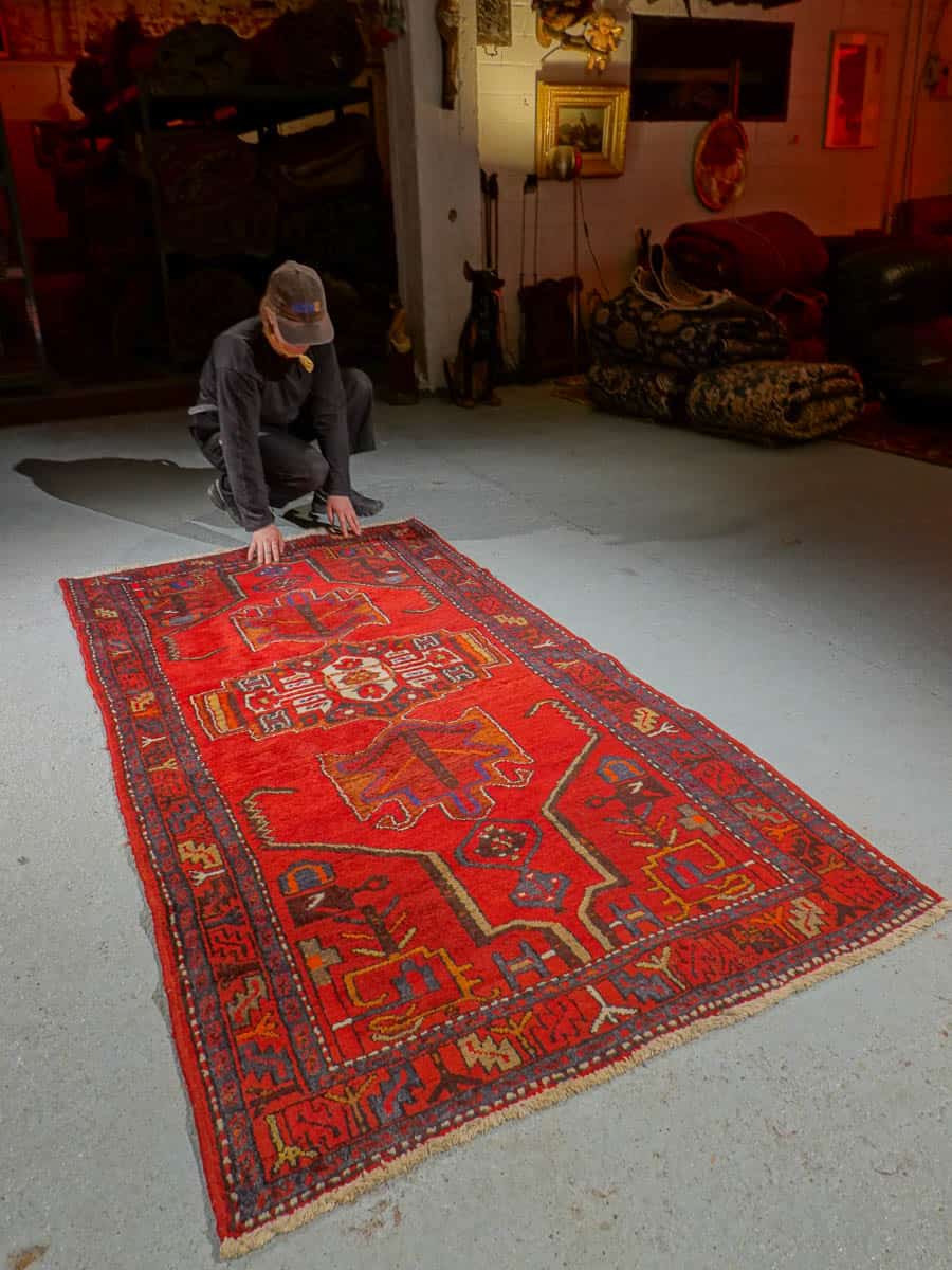 tyylikkään kirkas hamadan – 215 x 110 cm