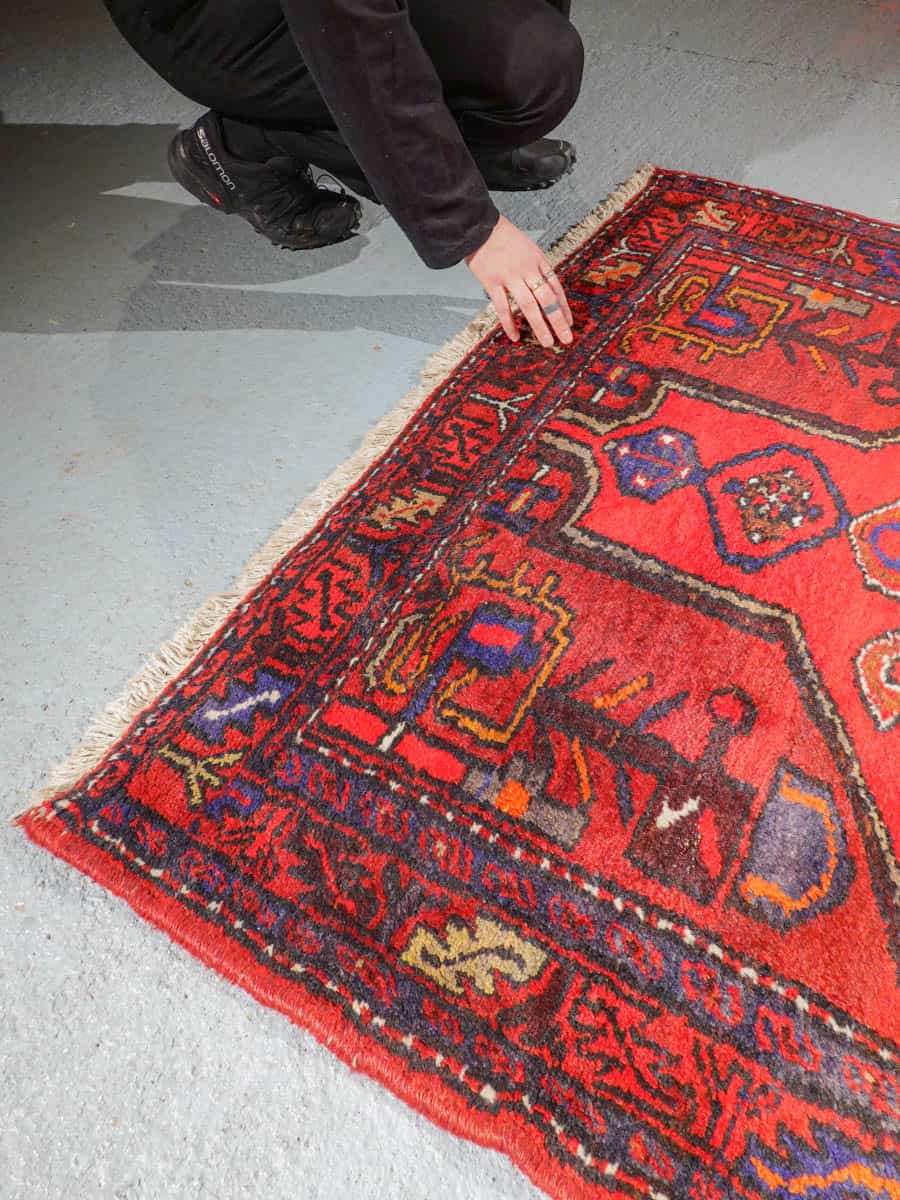 tyylikkään kirkas hamadan – 215 x 110 cm