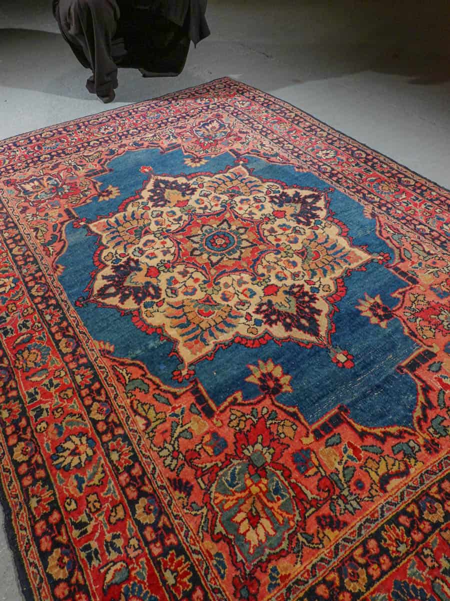 elegantti sininen ghom 202 x 141 cm (kopio)