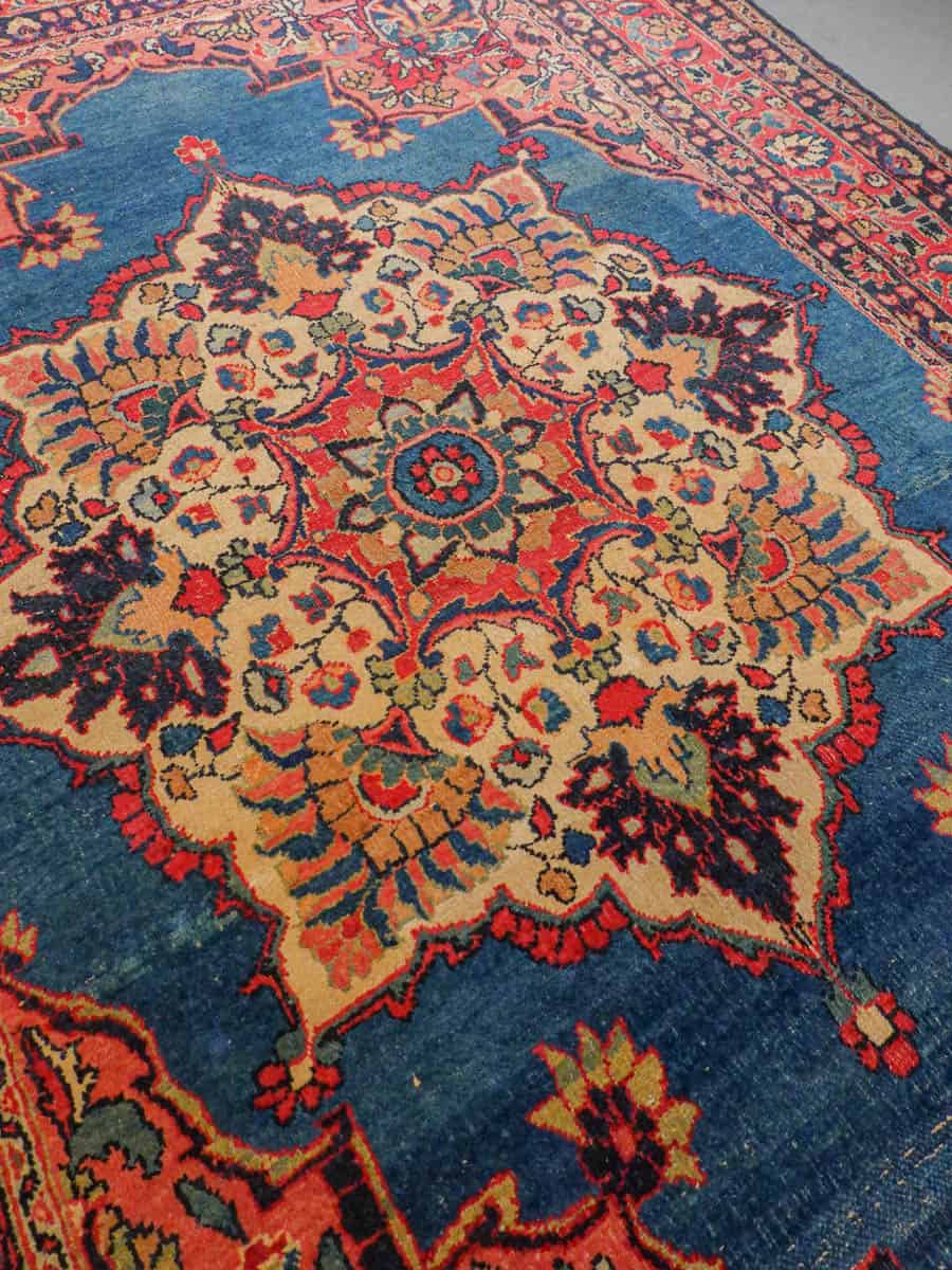 elegantti sininen ghom 202 x 141 cm (kopio)