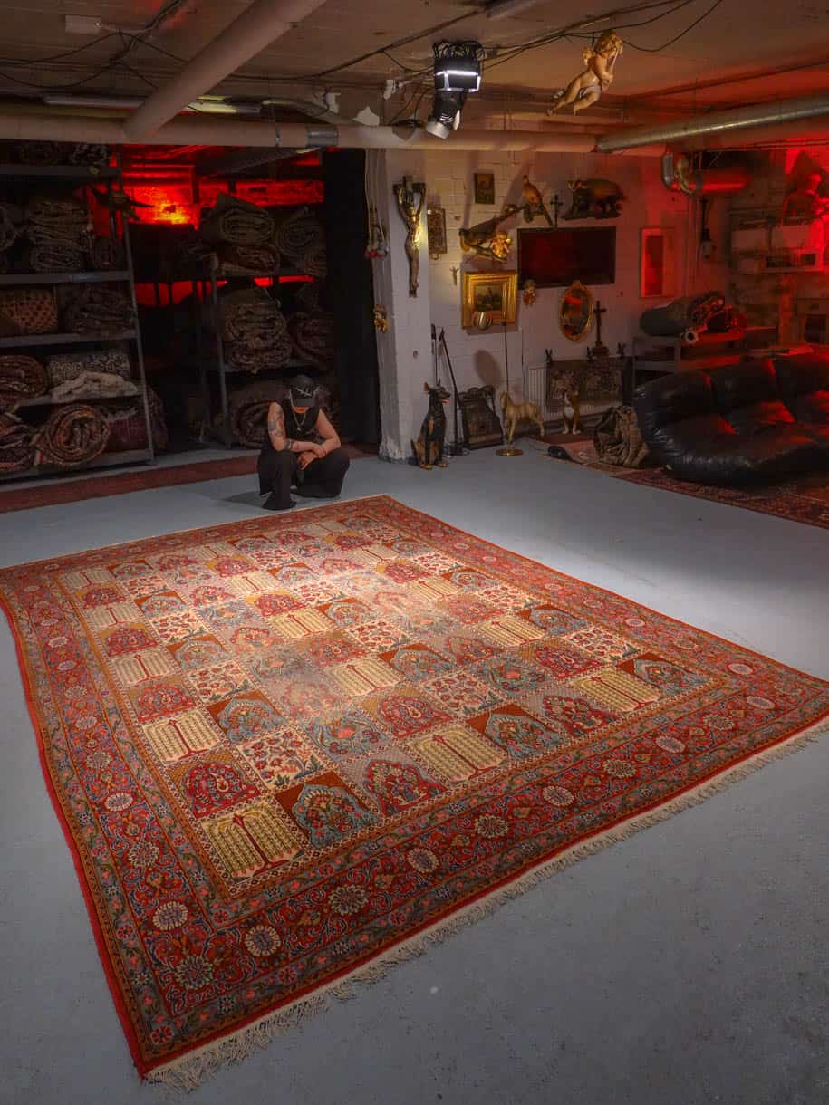 herkän elegantti puutarha ghom 152 x 105 cm (kopio)