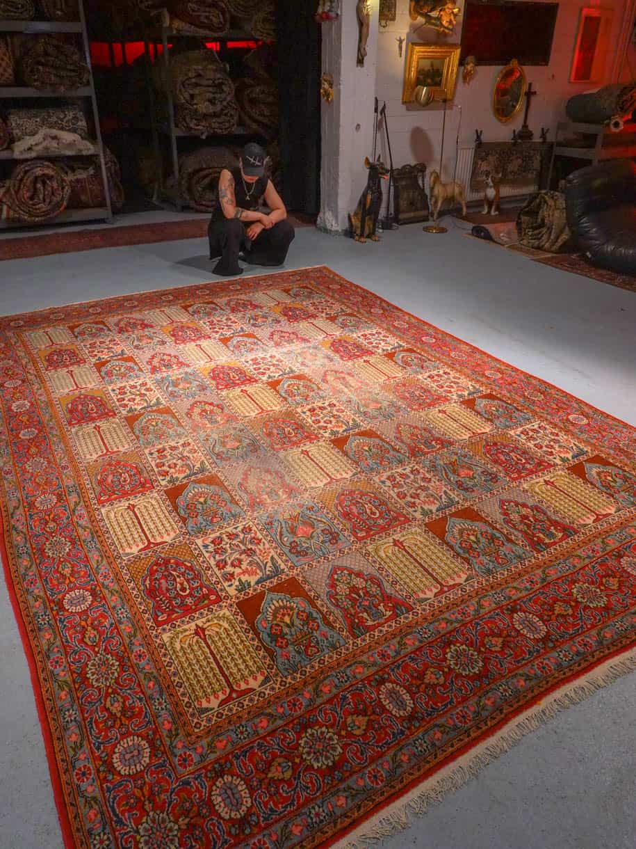 herkän elegantti puutarha ghom 152 x 105 cm (kopio)