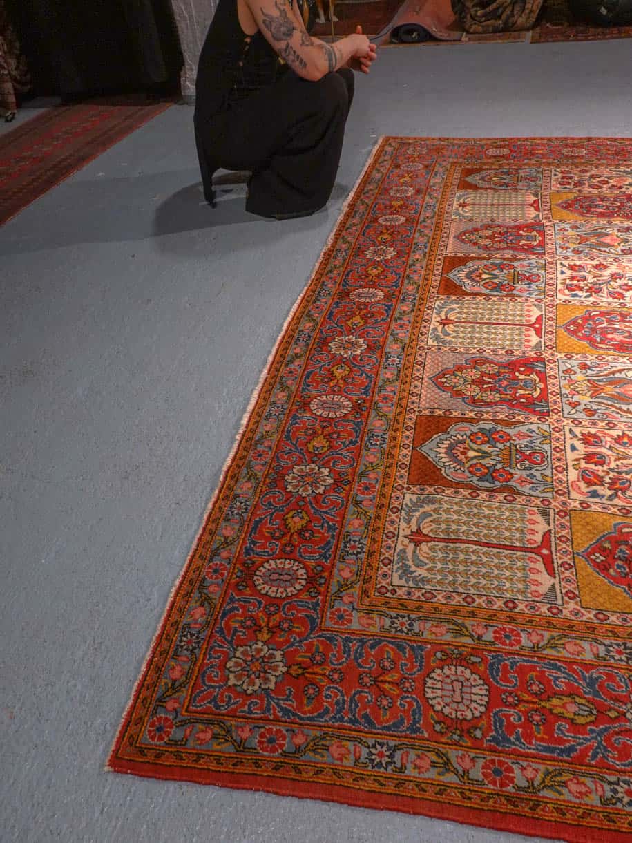 herkän elegantti puutarha ghom 152 x 105 cm (kopio)