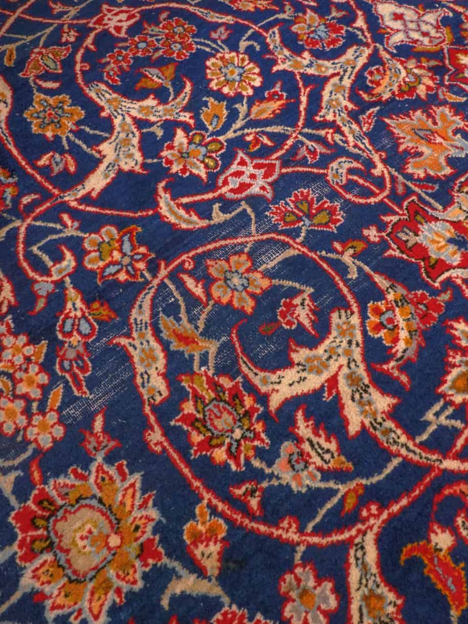 Äärimmäisen harvinainen sininen keshan 360 x 228 cm