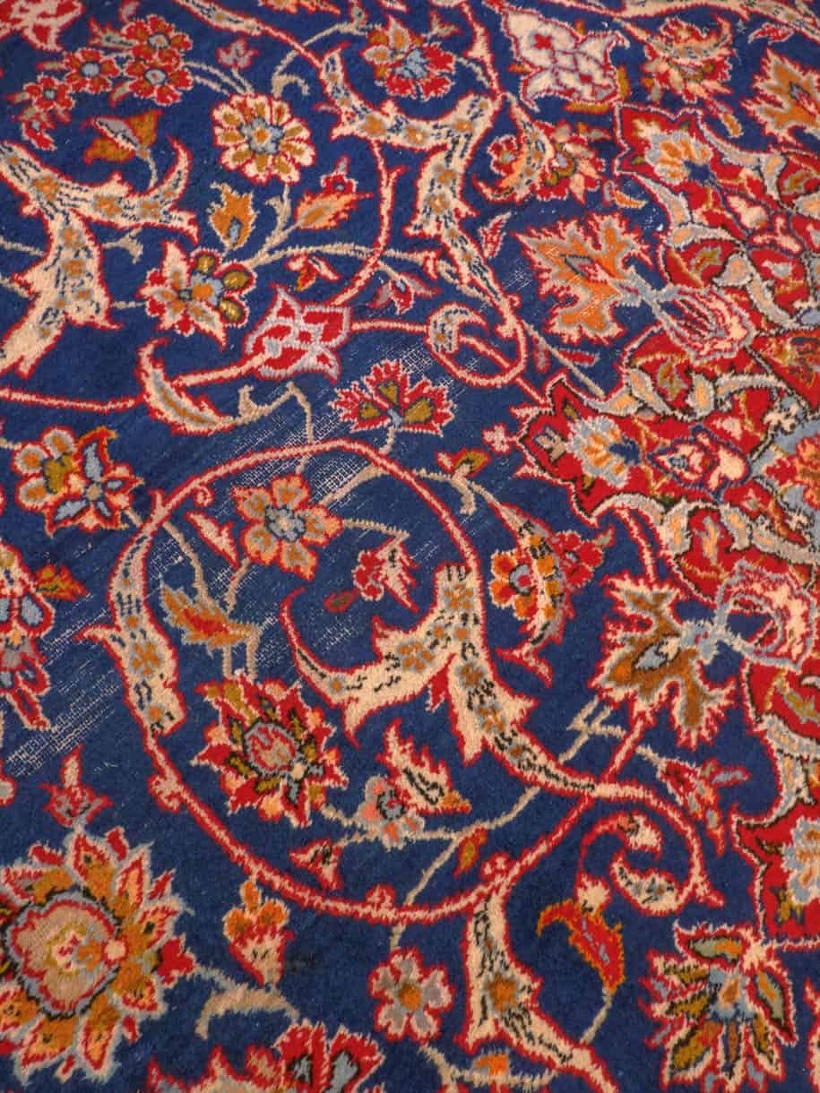 Äärimmäisen harvinainen sininen keshan 360 x 228 cm