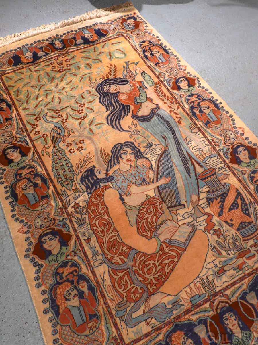aistikkaan tarinallinen ghom – 161 x 104 cm