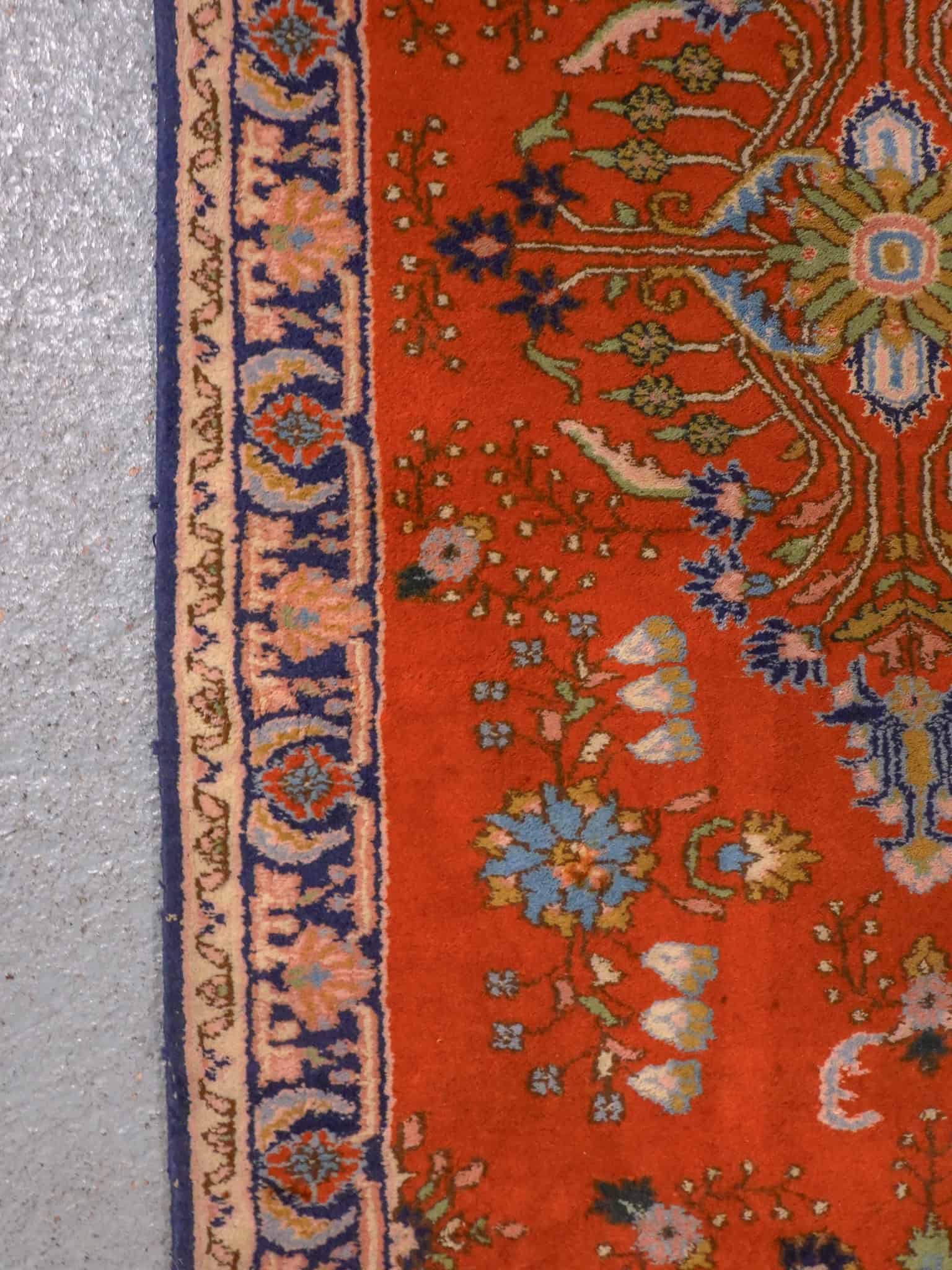 hurmaavan yönsininen sarouk 284 x 184 cm (kopio)