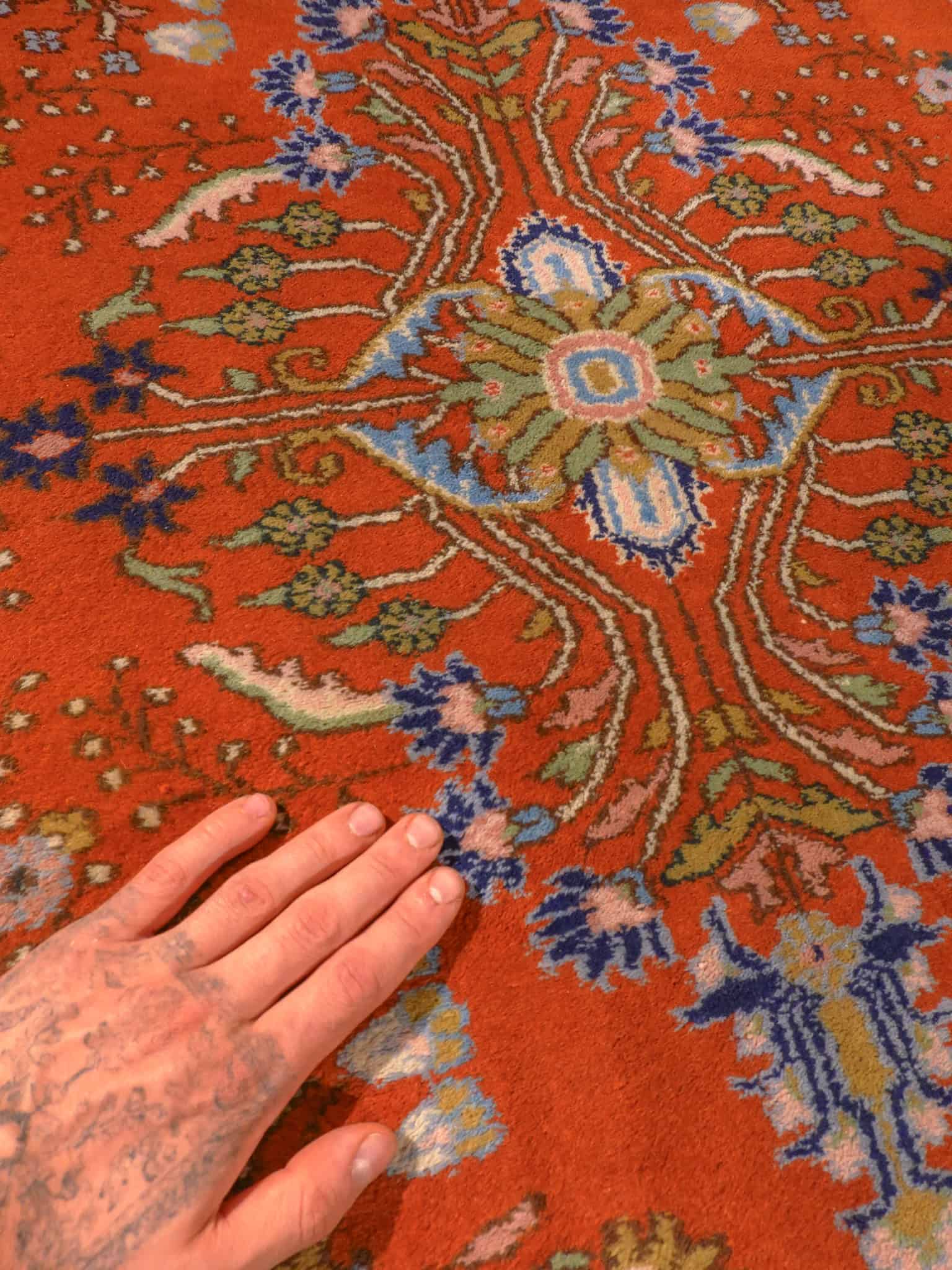 hurmaavan yönsininen sarouk 284 x 184 cm (kopio)