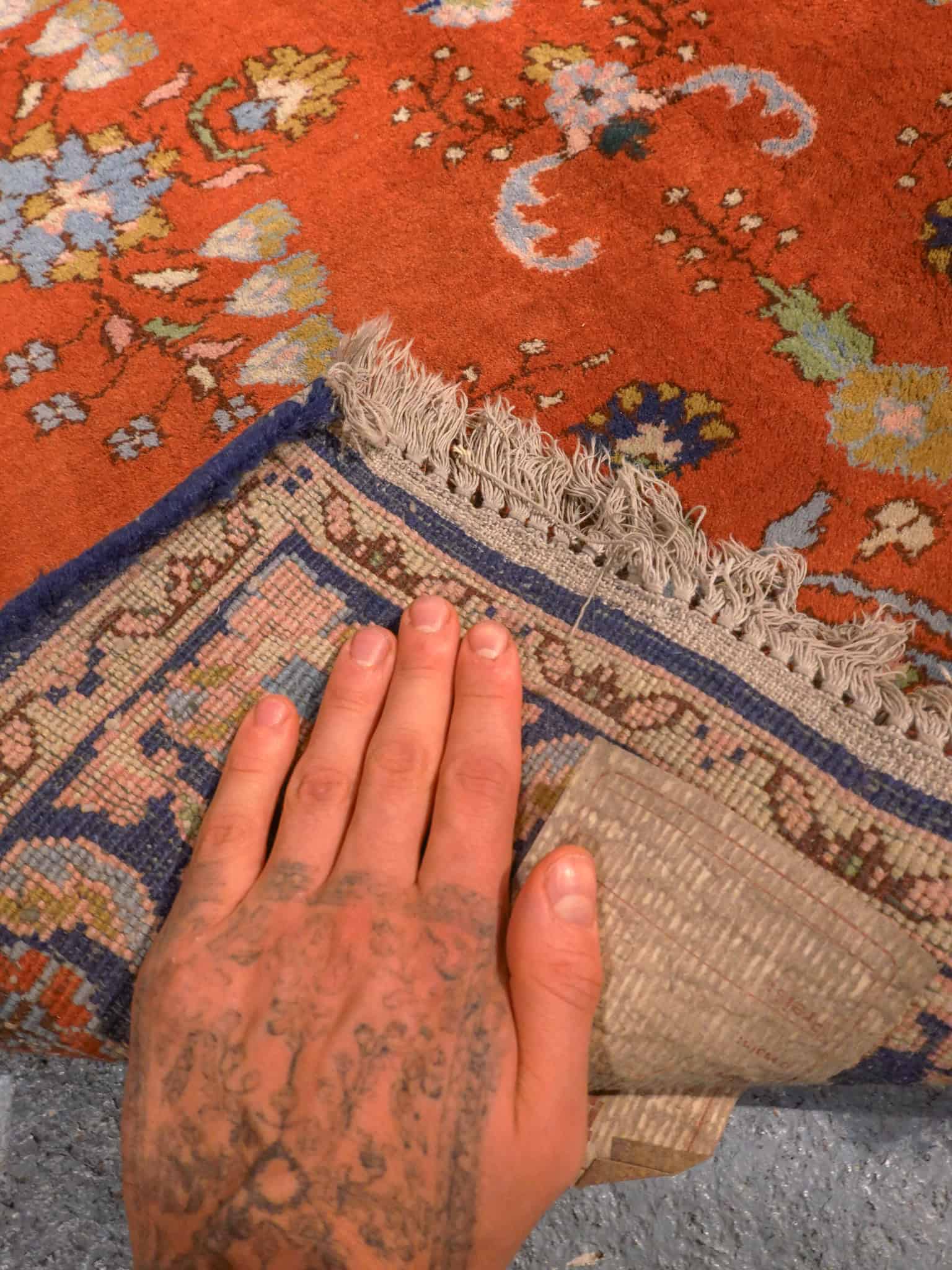 hurmaavan yönsininen sarouk 284 x 184 cm (kopio)