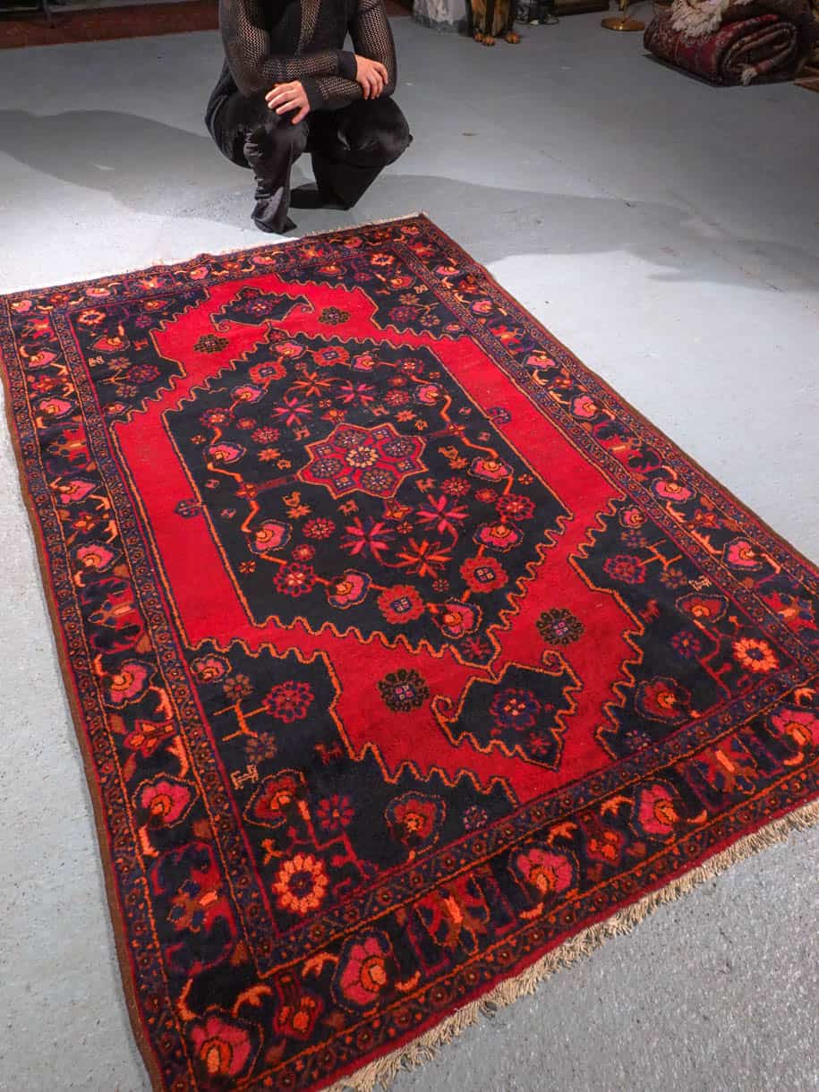 syvän punainen hamadan 90 x 65 cm (kopio)