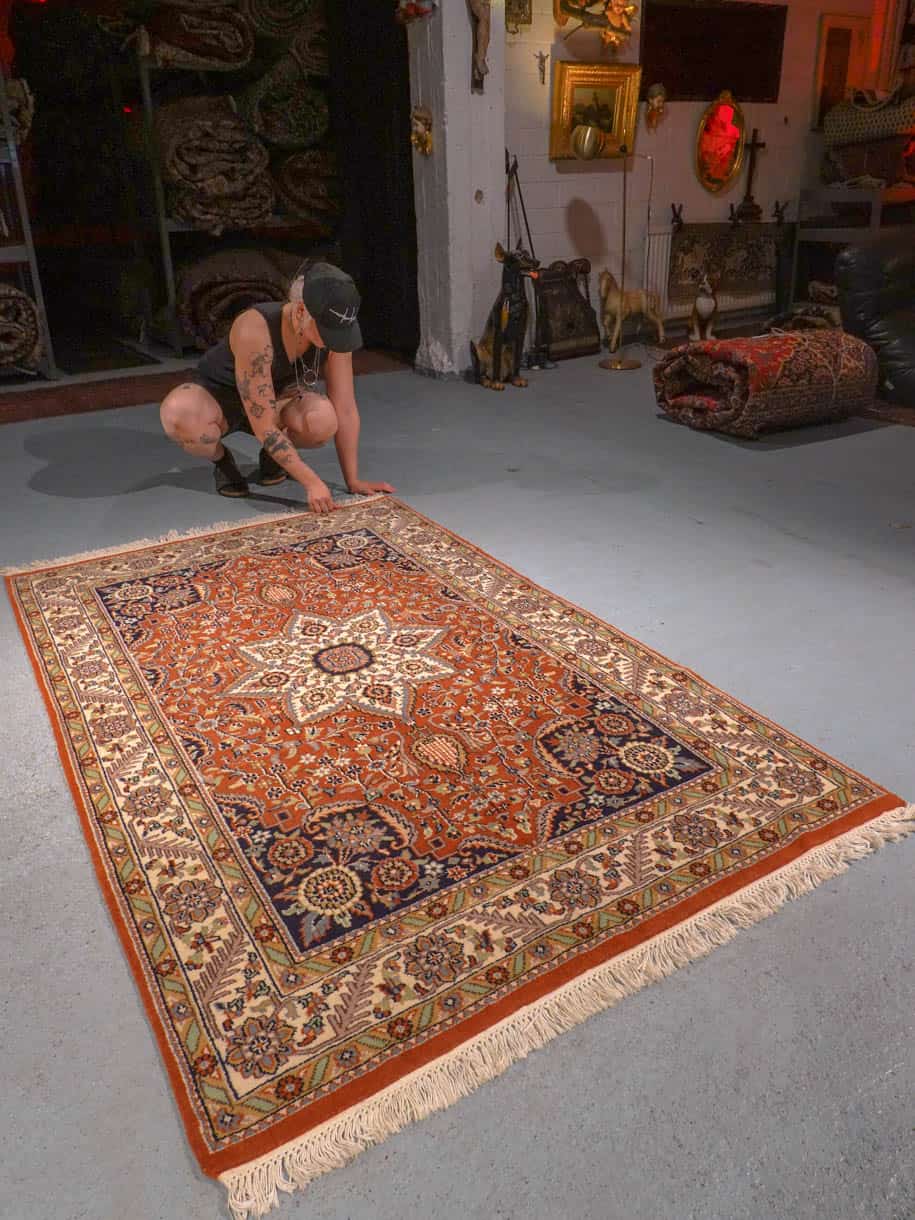 vehreän koristeellinen tabriz 144 x 103 cm (kopio)