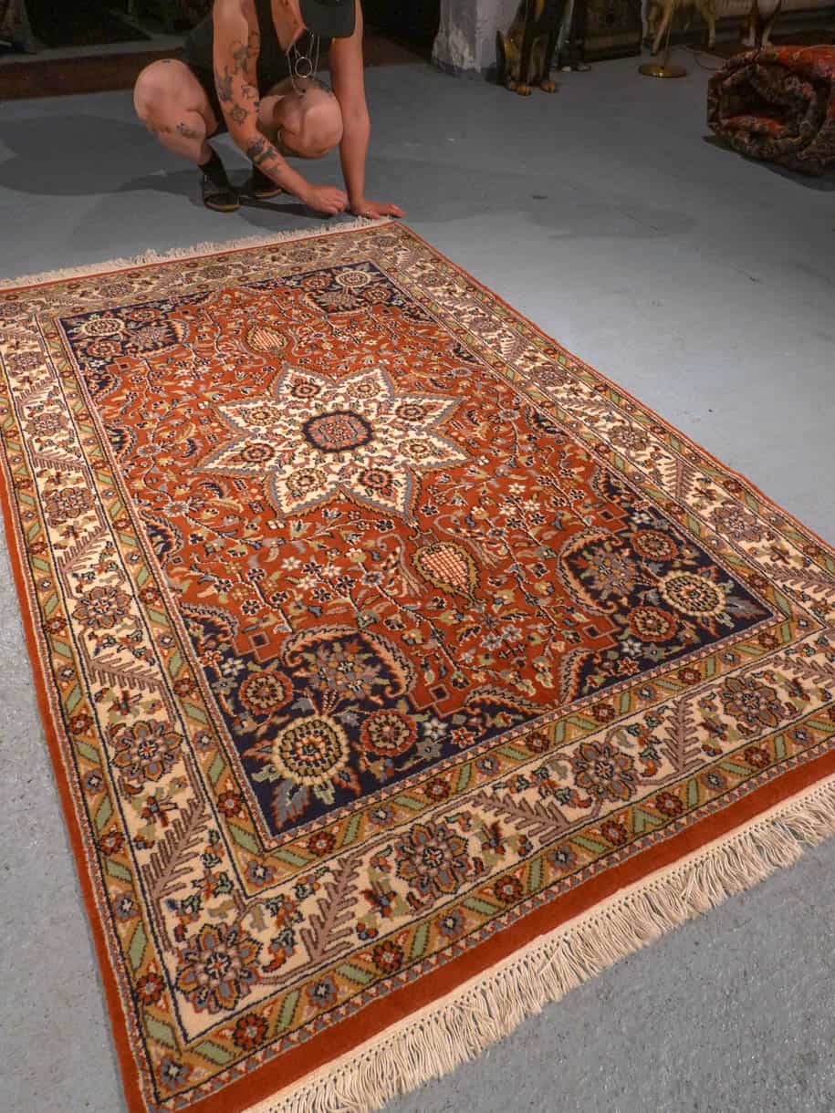 vehreän koristeellinen tabriz 144 x 103 cm (kopio)