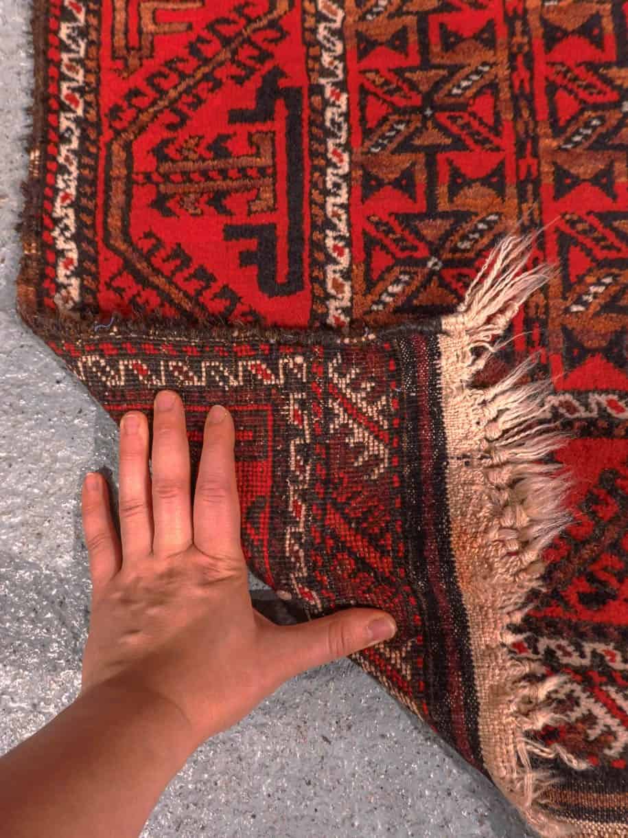 Balutsi-maton kuvioinnin yksityiskohta