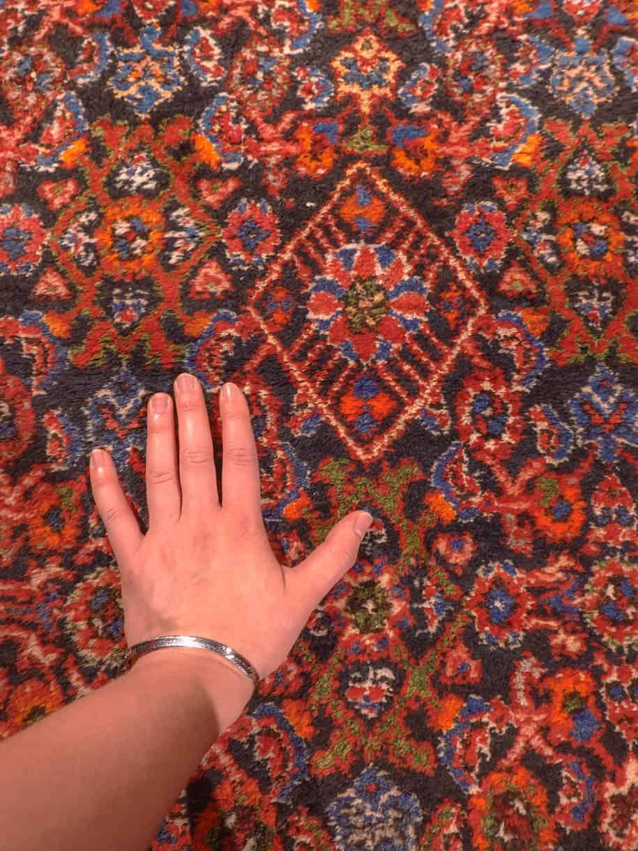 Hamadan-maton kuvioinnin yksityiskohta