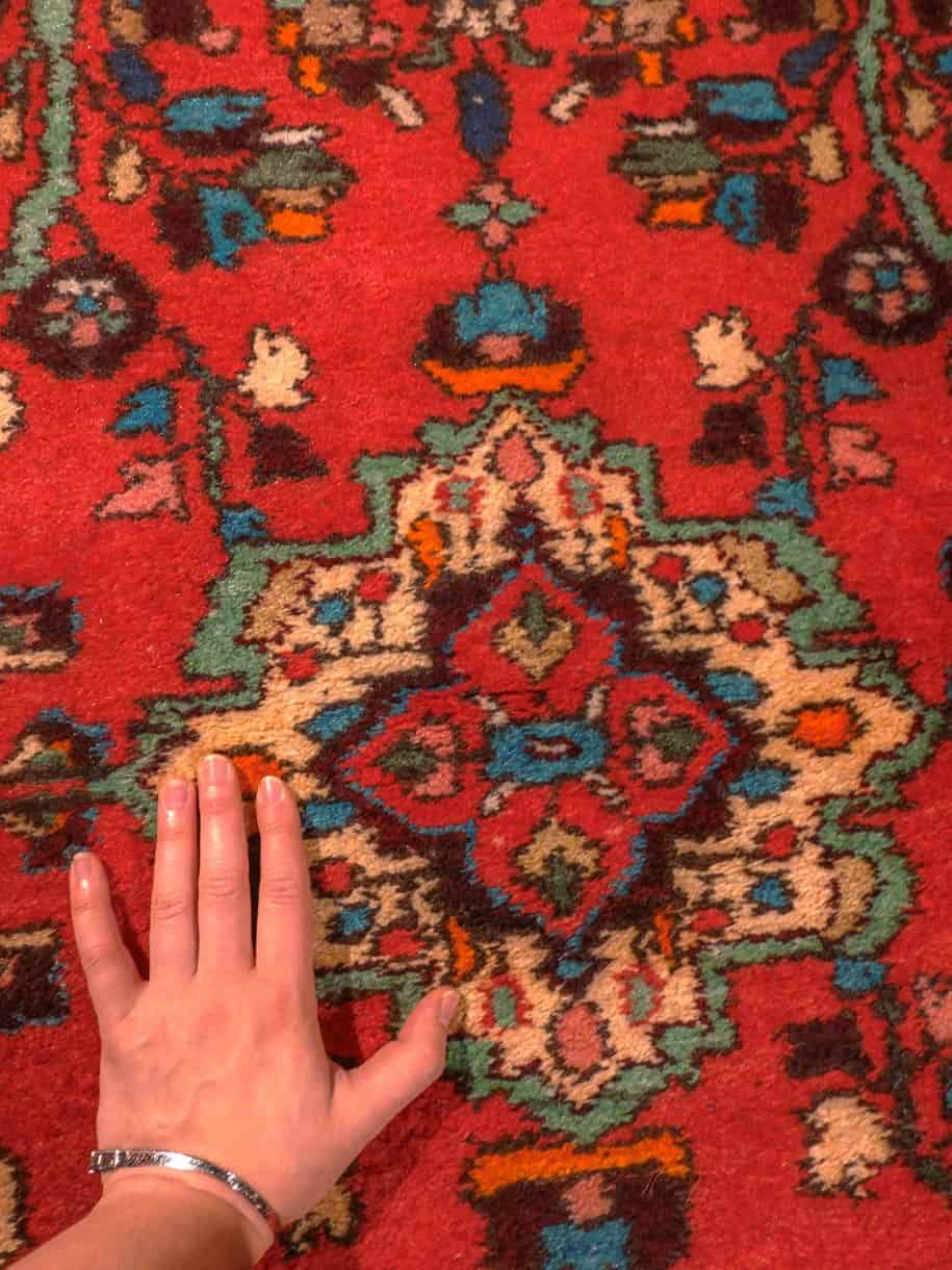 Hamadan-maton kuvioinnin yksityiskohta