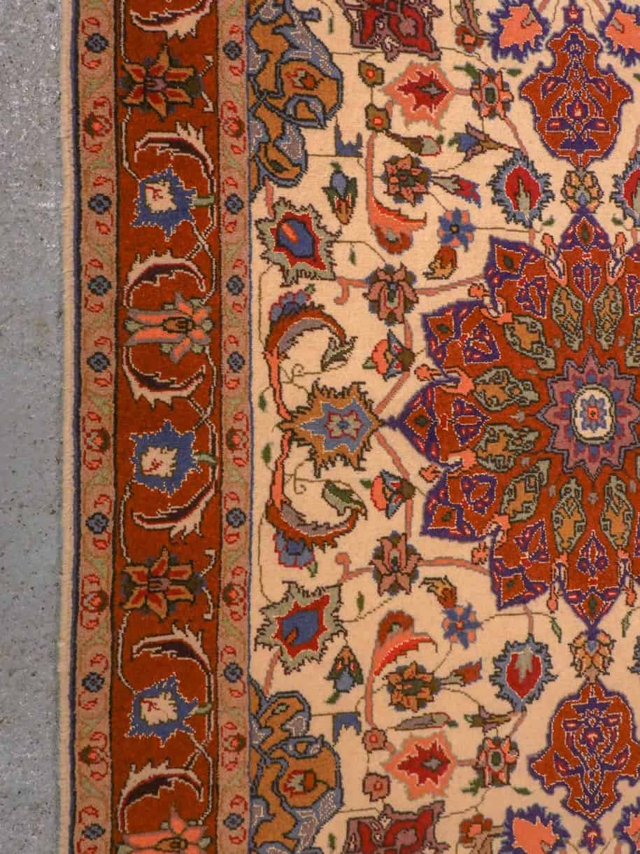 Tabriz-maton kuvioinnin yksityiskohta