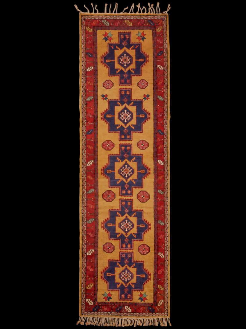 selkeän geometrinen meshkin käytävämatto – 400 x 123 cm