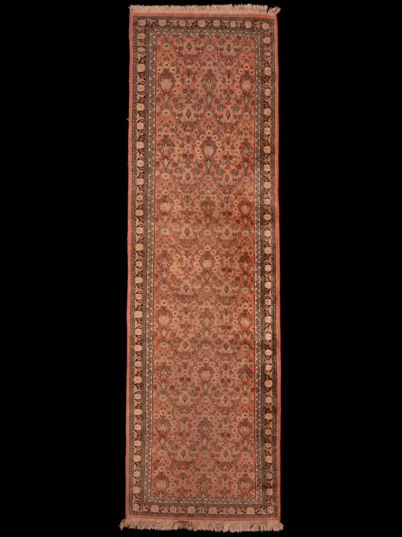 silkkimatto harmoninen kashmir käytävämatto – 350 x 76 cm