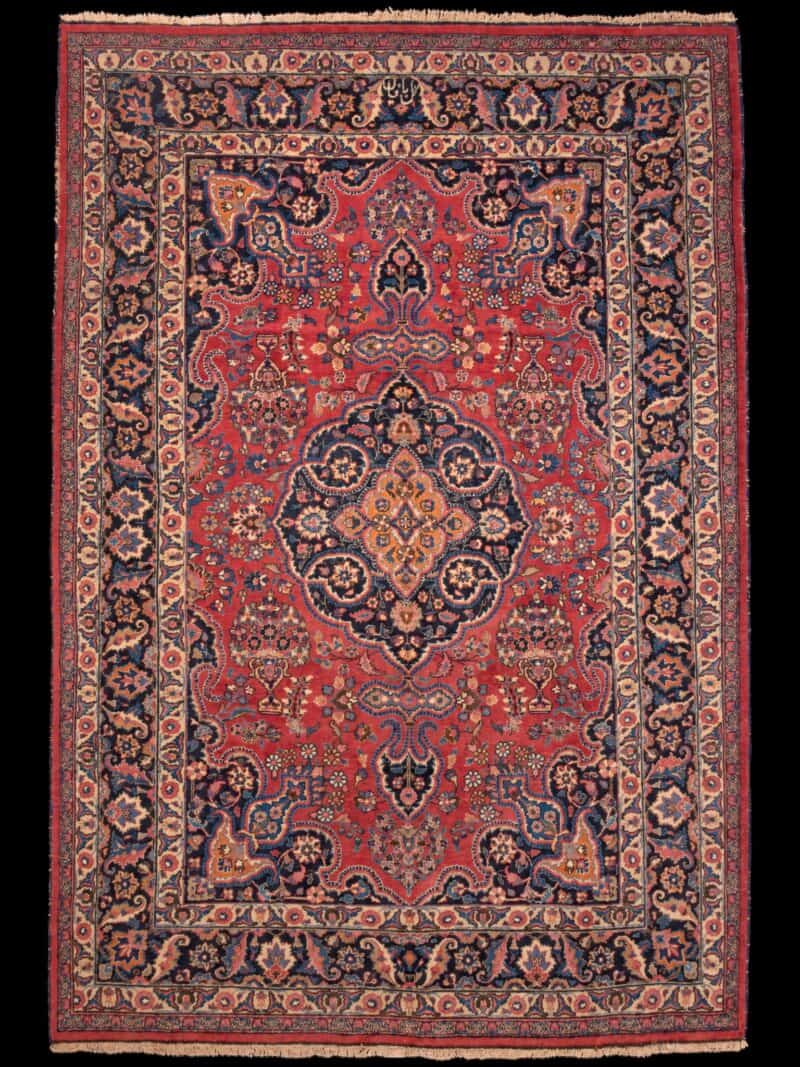 koristeellinen viininpunainen meshed – 295 x 210 cm