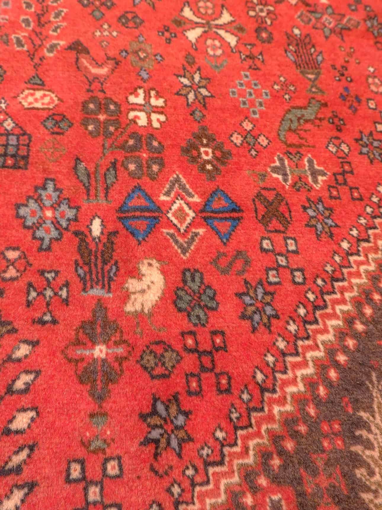 Abadeh-maton kuvioinnin yksityiskohta