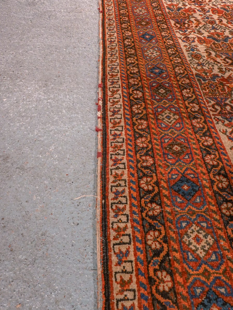 Maanläheinen käsinsolmittu Afshar-villamatto, 207 × 146 cm