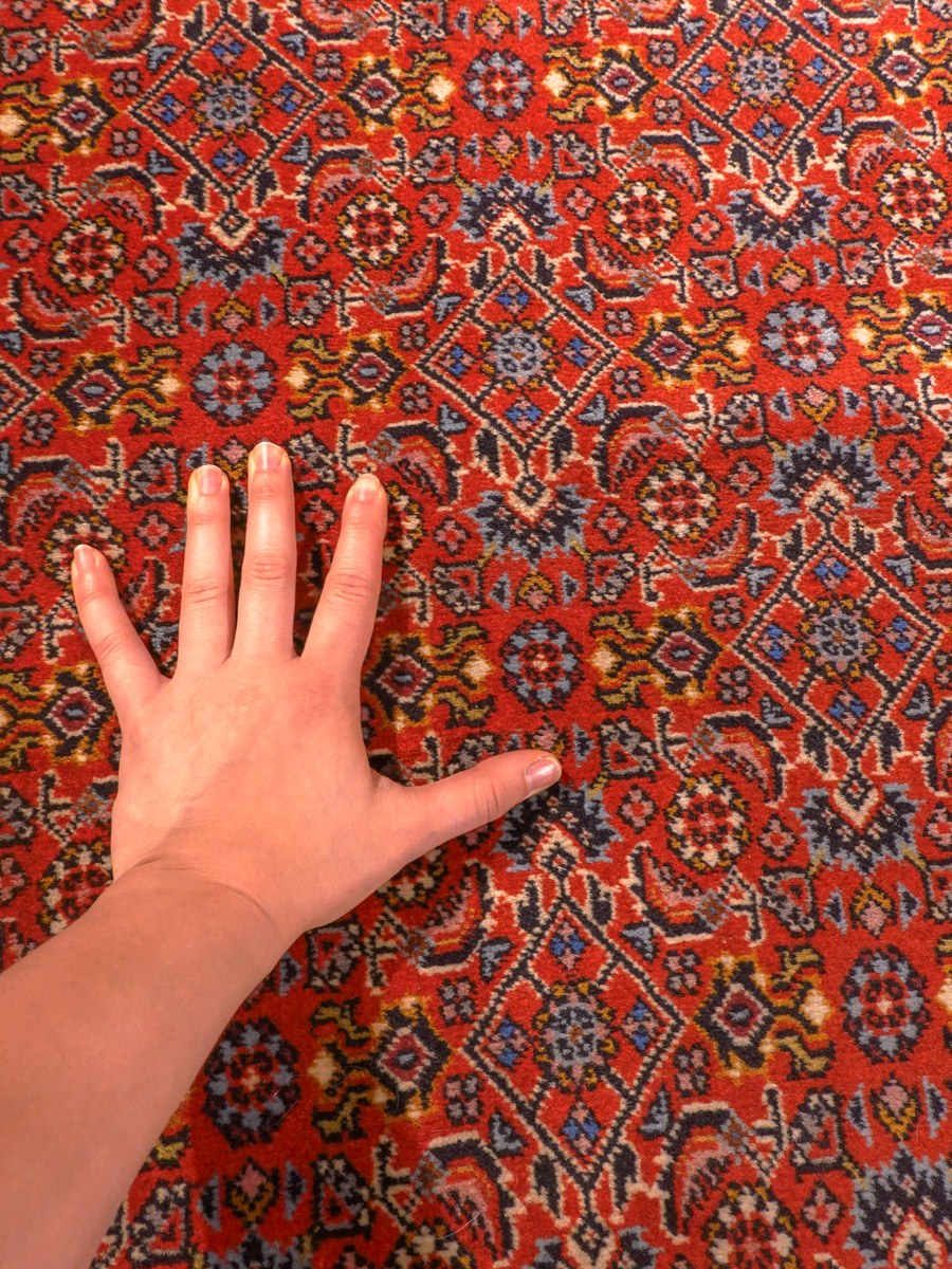 Bijar-maton kuvioinnin yksityiskohta