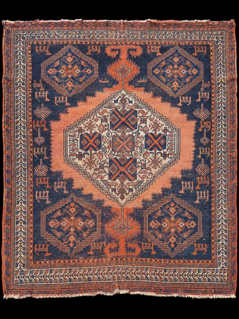 Ainutlaatuinen vintage-Afshar - 142 x 119 cm