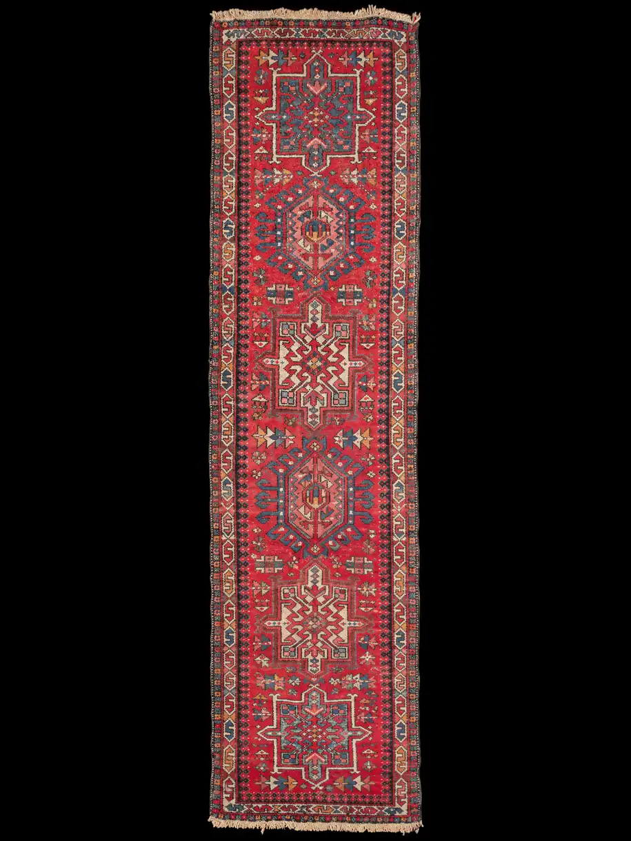 Upea Heriz-käytävämatto 1960-luvulta – 330 x 85 cm