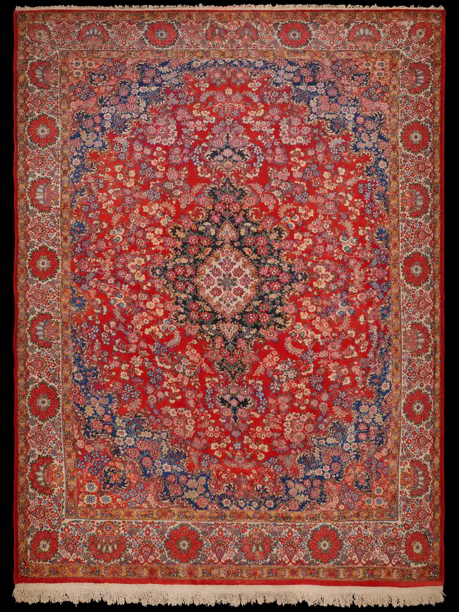 Näyttävän yksityiskohtainen Kirman - 370 x 265 cm