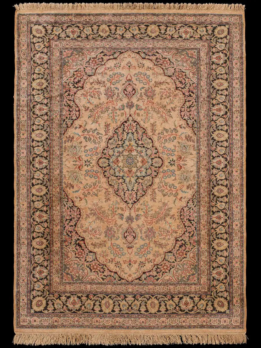 Silkkimatto – Tyynen meditatiivinen Kashmir - 184 x 126 cm