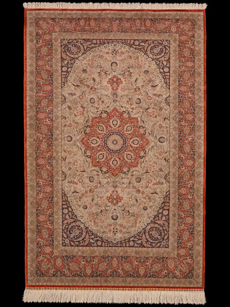 Silkki silkillä - Sanoinkuvaamattoman kaunis Ghom – yli 1 000 000 solmua/m² – 250 x 153 cm