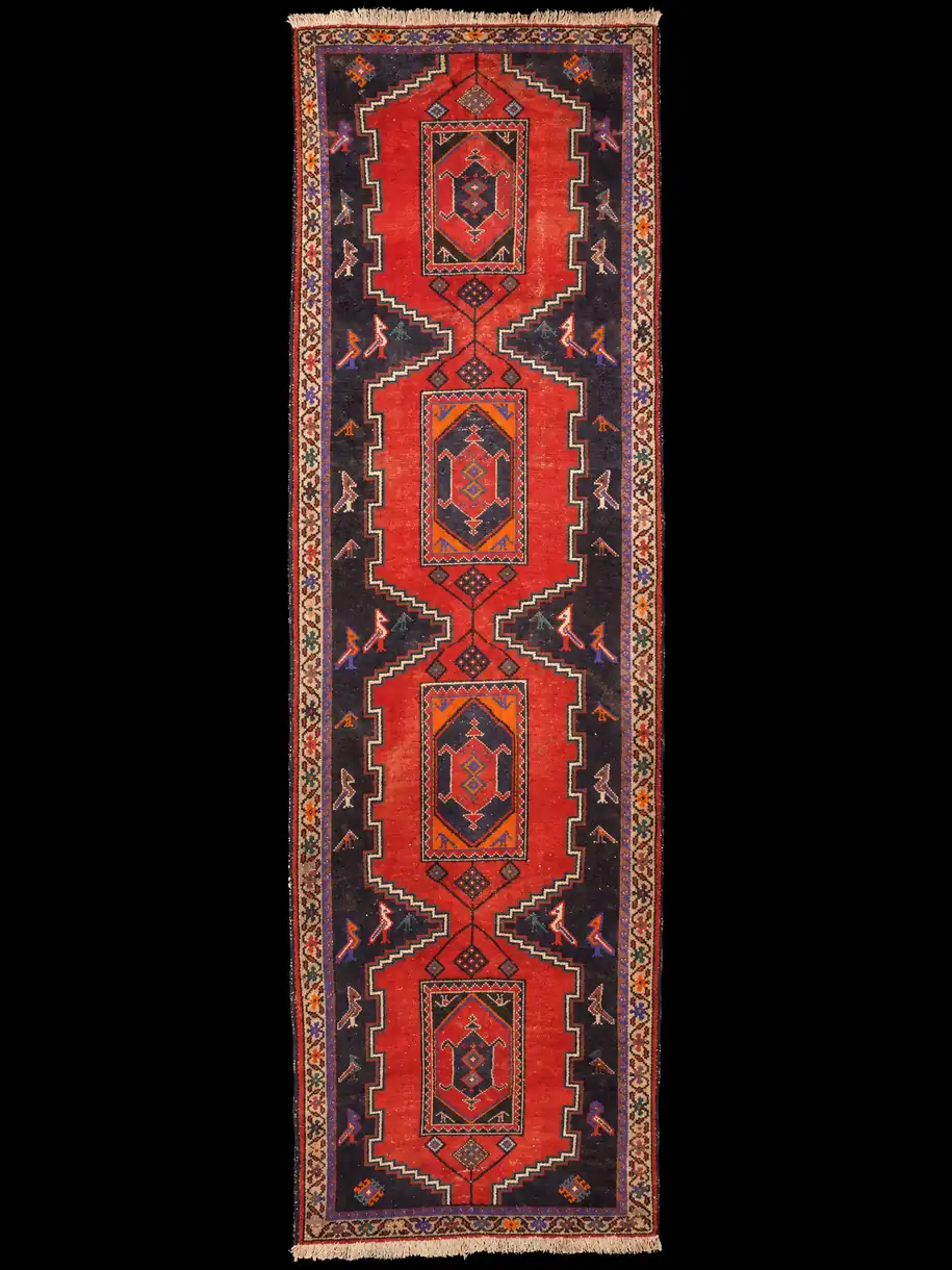 Asenteikas Hamadan-käytävämatto – 312 x 94 cm