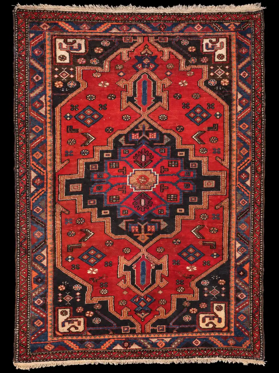 Rustiikkisen geometrinen Hamadan - 182 x 125 cm