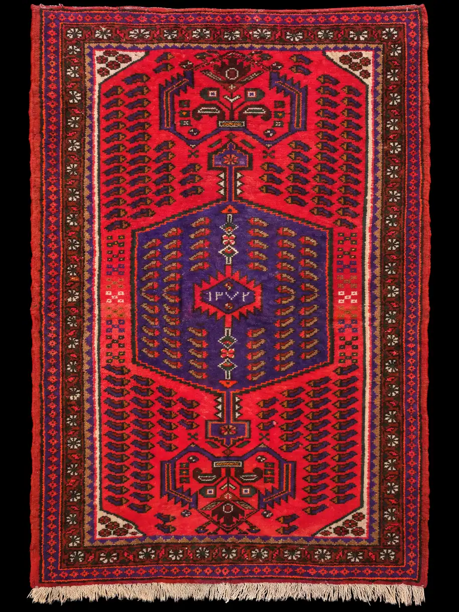 Säväyttävän punainen Hamadan - 160 x 105 cm