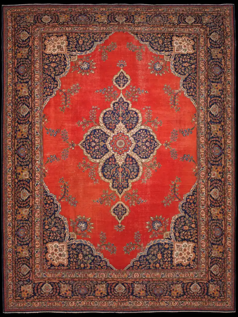 Kauniin lämminhenkinen palatsikokoinen Tabriz 1940-luvulta - 445 x 335 cm