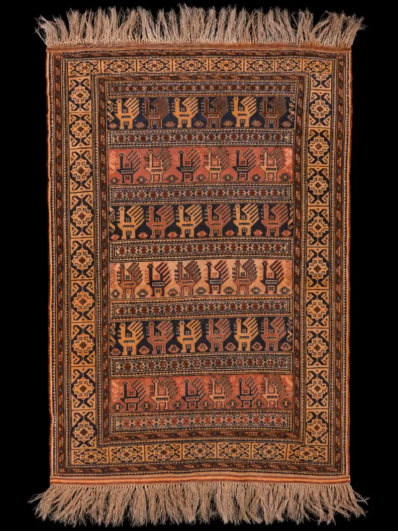 Rauhallisen rustiikkinen Balutsi 1960-luvulta - 138 x 91 cm