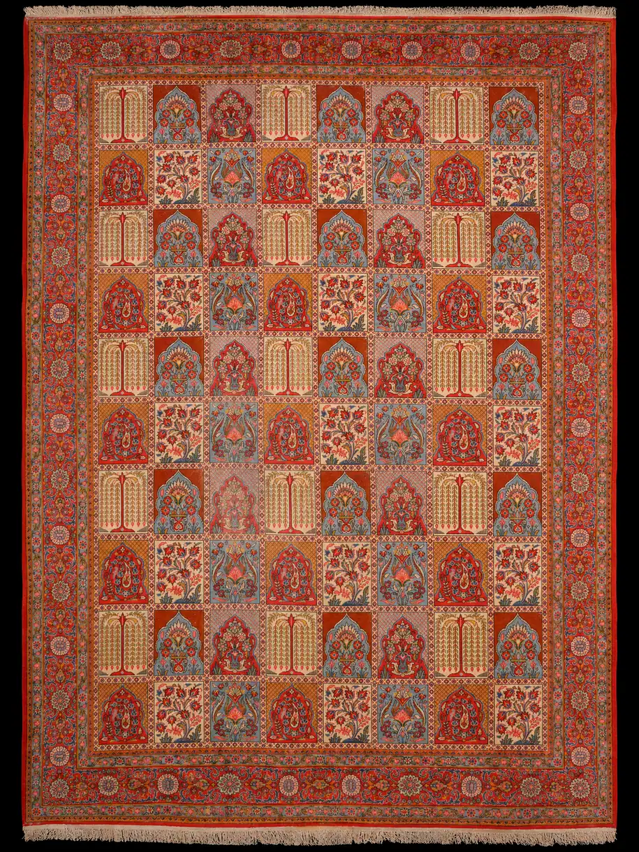 Herkän elegantti puutarha-Ghom - 380 x 270 cm