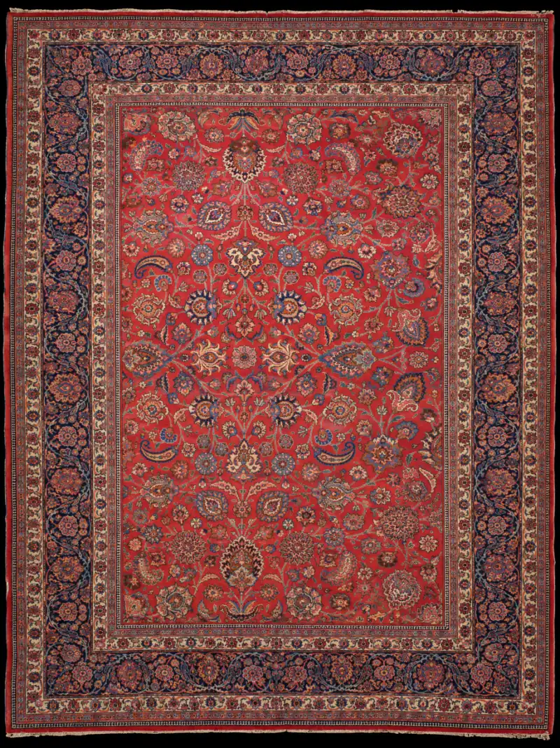 Koristeellisen kaunis palatsikokoinen Meshed – Signeerattu – 416 x 311 cm