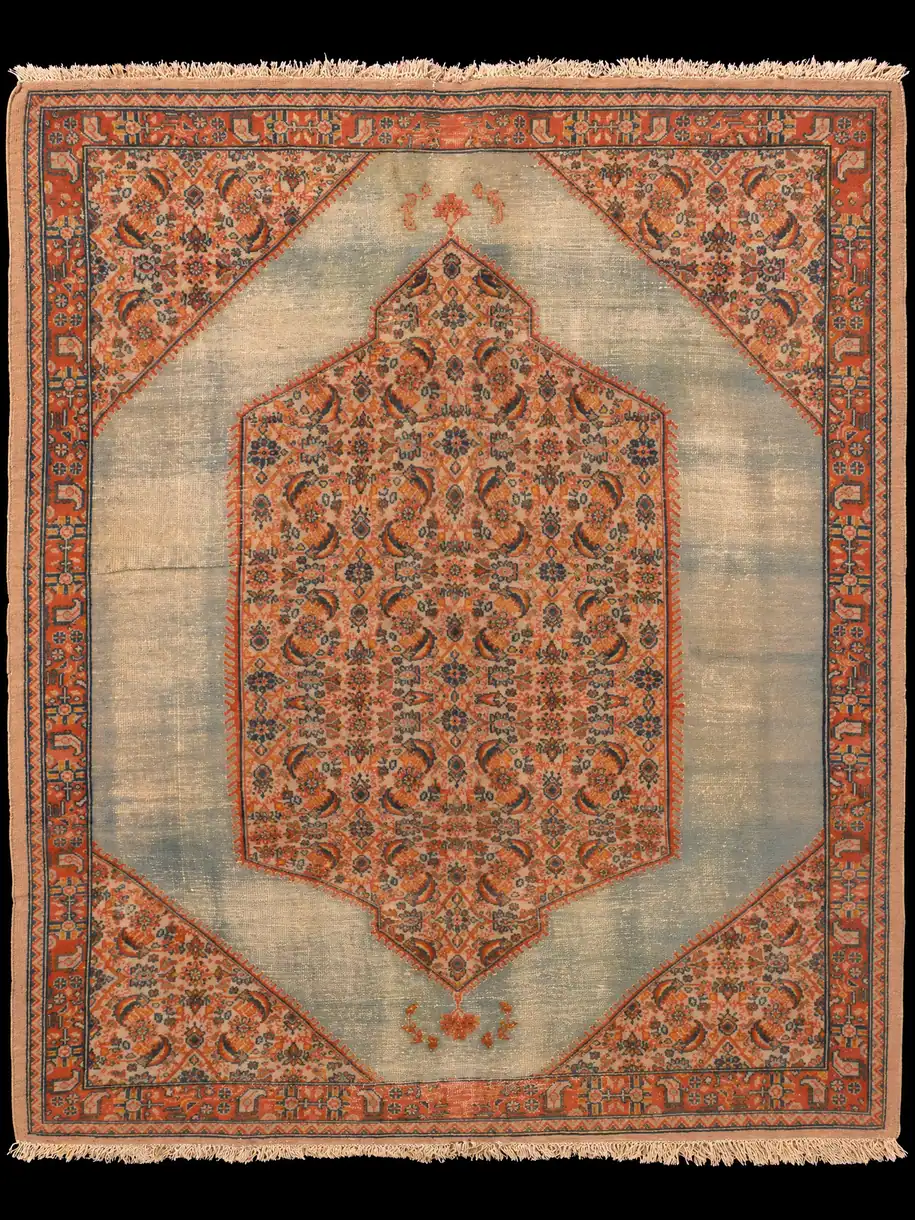 Seesteinen puoliantiikki-Bijar – 129 x 107 cm