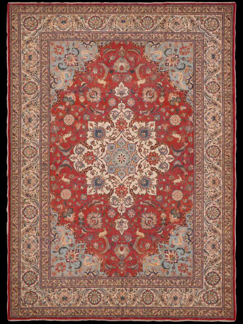 Elegantin perinteinen Tabriz – 355 x 253 cm