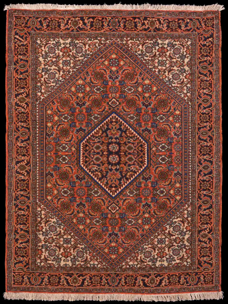 Runsaan geometrinen Bijar – 135 x 100 cm